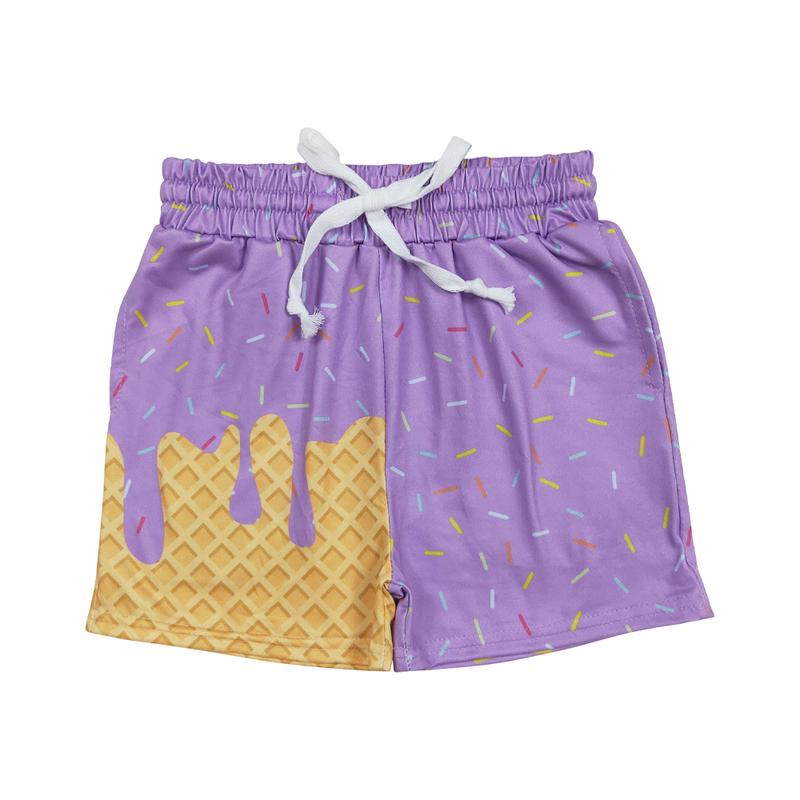 Kids Football Waffle Shorts