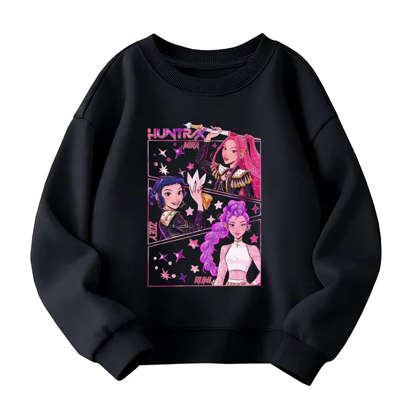 Kids Kpop Huntrix Demon Hunter Kids' Sweatshirt