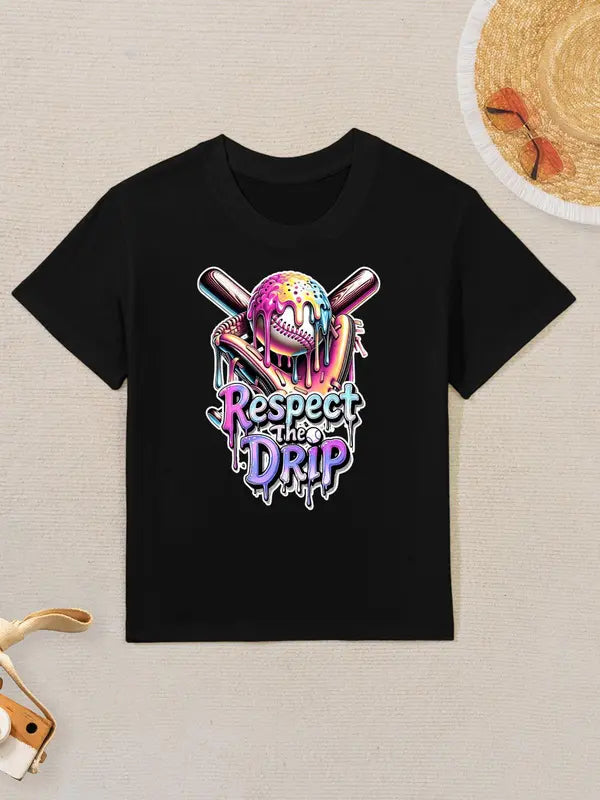 Kids T-Shirt Drip Ice Cream Dripping Respect The Drip