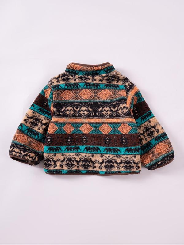 Kid' Long-Sleeved Fleece Jacket Cardigan