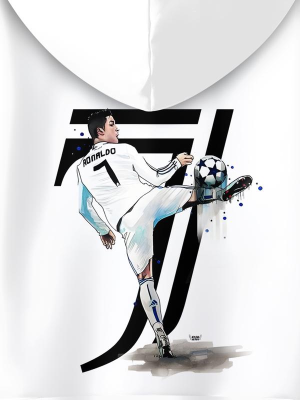 Kids Ronaldo Football White Track Suit