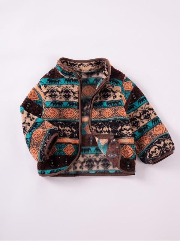 Kid' Long-Sleeved Fleece Jacket Cardigan