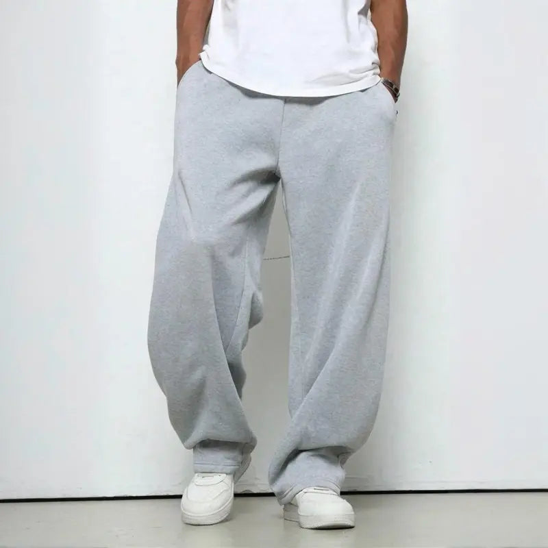 Kids Comfort Loose Fleece Straight Trousers