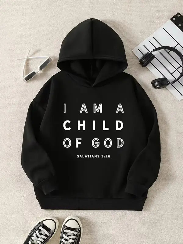Kids Galatians 3:26 I Am a Child of God Hoodie