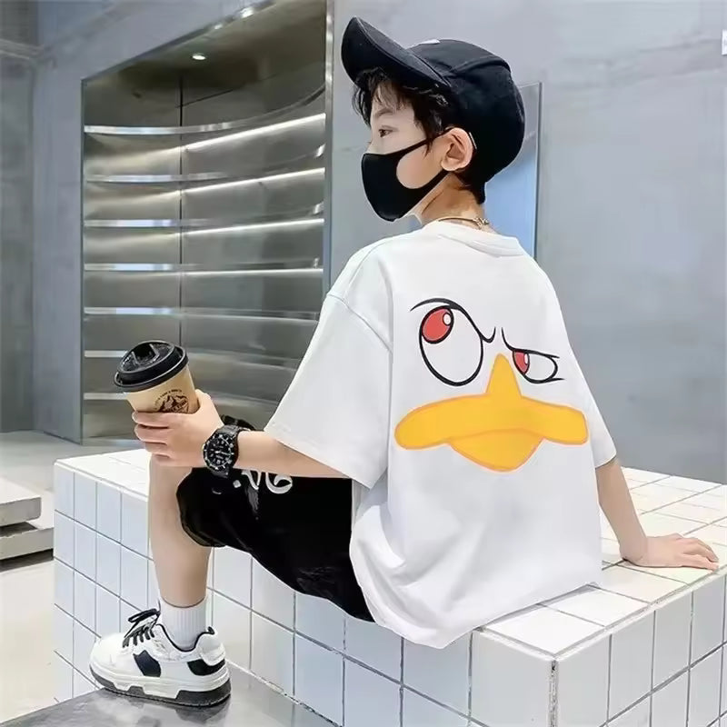 Kids Streetwear Print Cartoon T Shirt