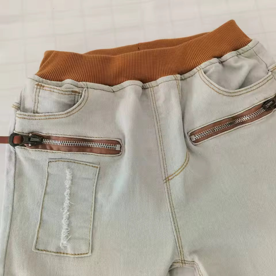 Kids Biker Jeans Denim