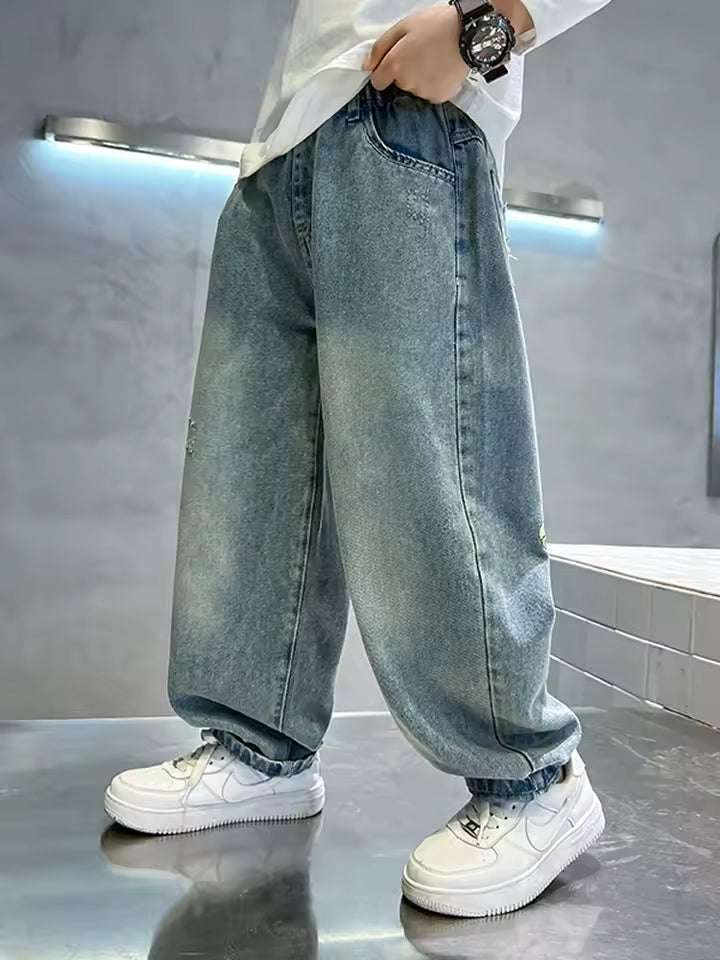 Kids Cartoons Baggy Jeans