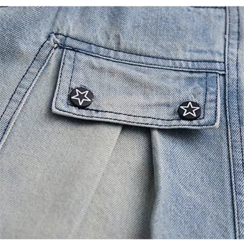 Kids Long Style Jeans Capris Shorts