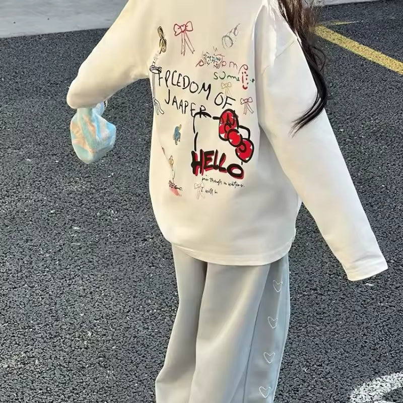 Kids Graffiti Print Sweatshirt