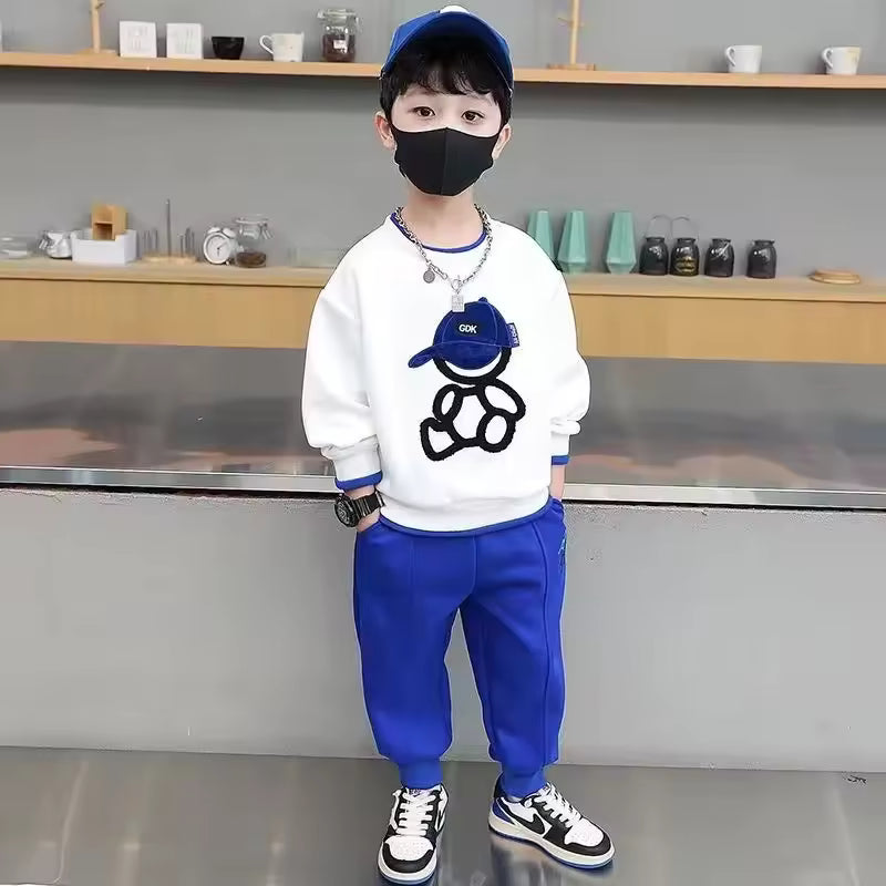Cartoon Beat Sweater Pullover Set