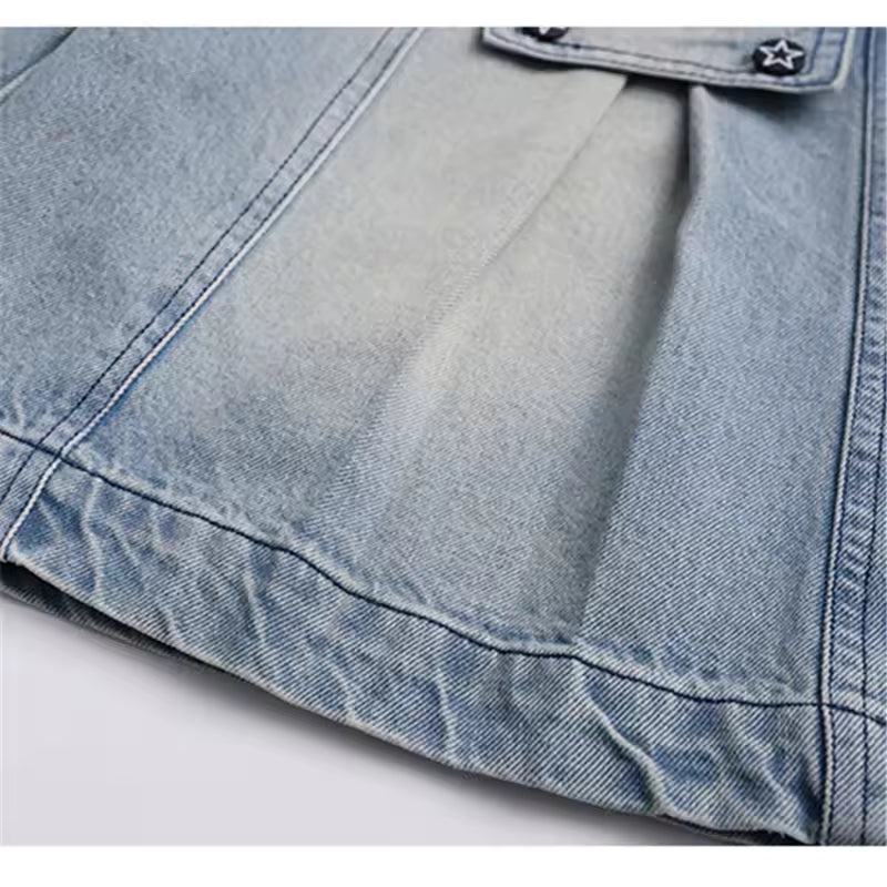 Kids Long Style Jeans Capris Shorts