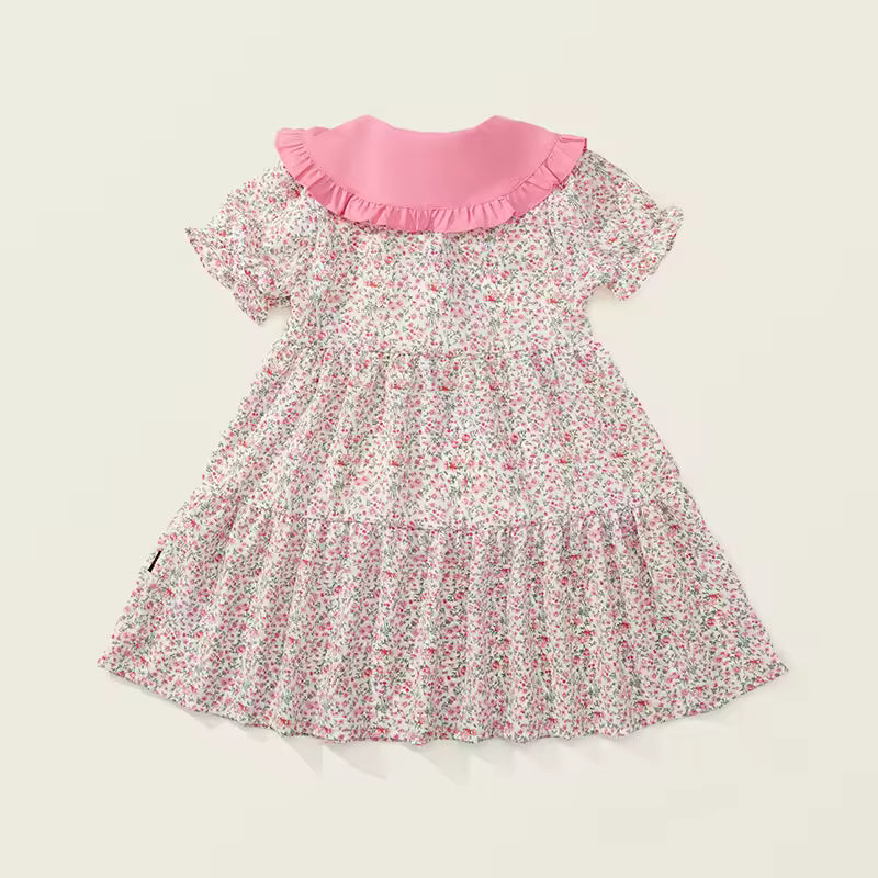 Kids Flower Fashion Doll Collar Princess Dress & Mini Bag