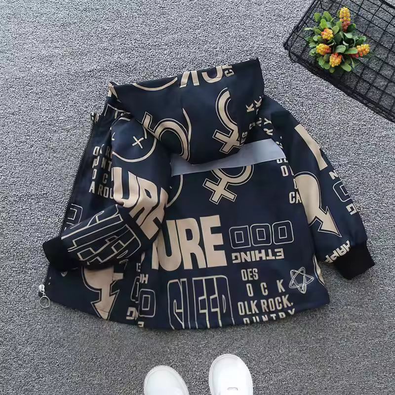 Rock & Country Graphic Print Kids' Jacket