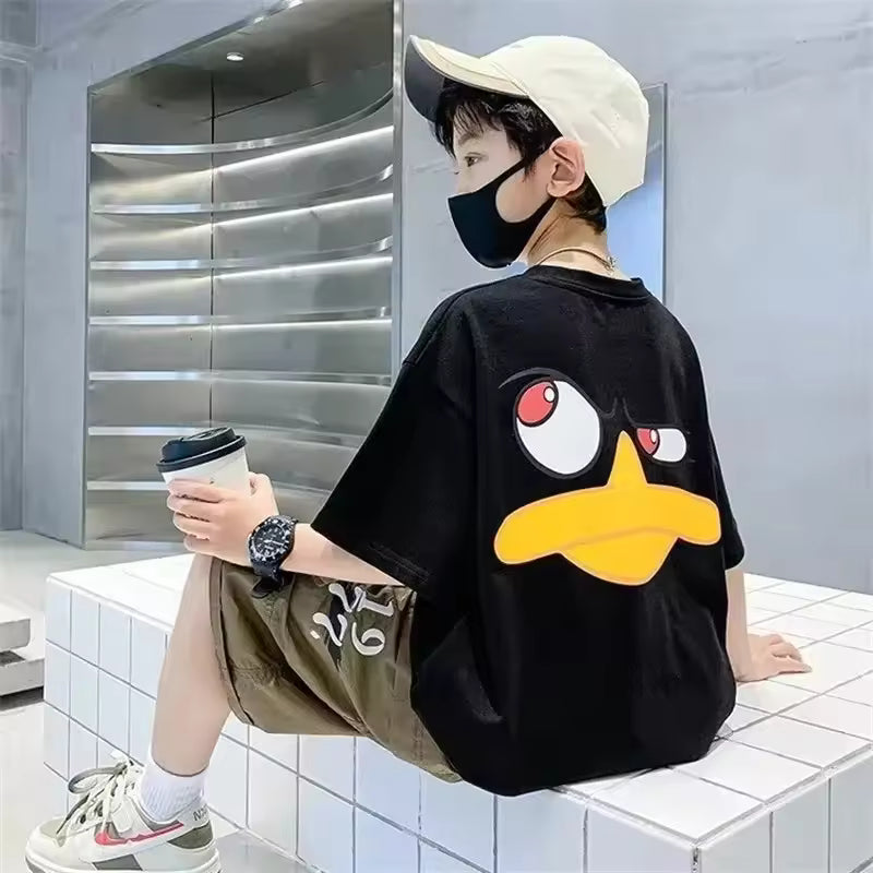 Kids Streetwear Print Cartoon T Shirt