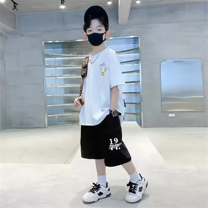 Kids Streetwear Print Cartoon T Shirt