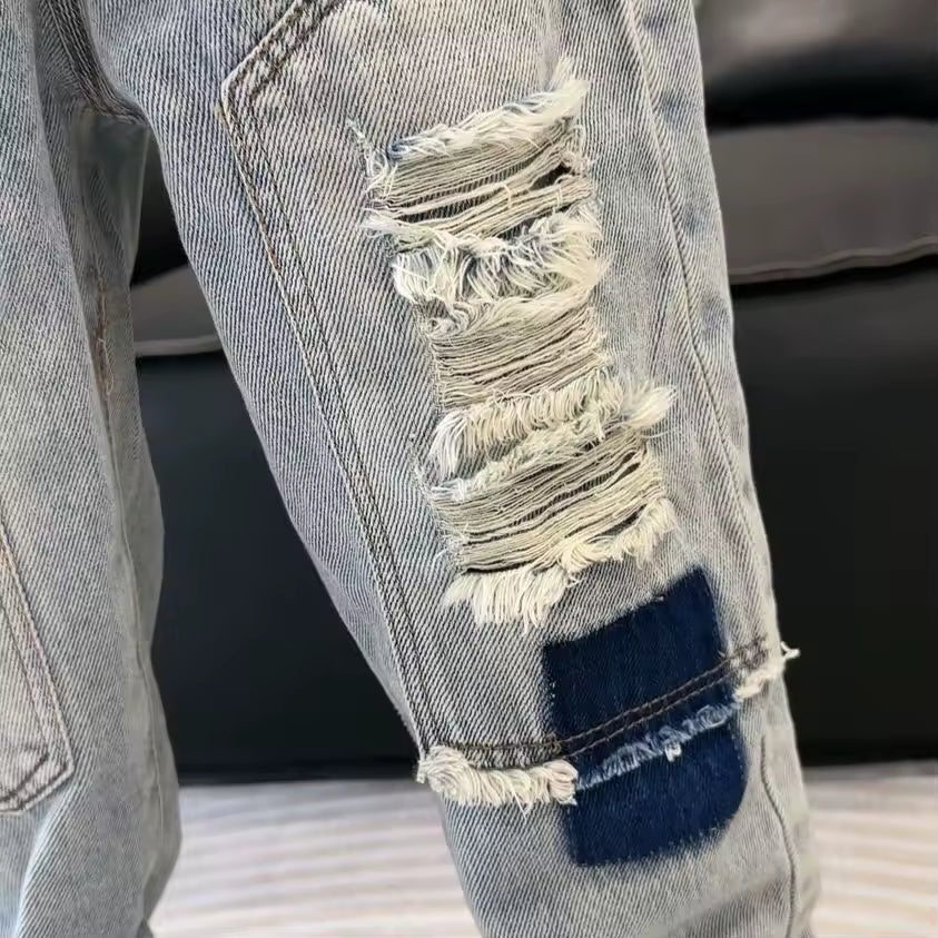 Kids Casual Ripped Jeans