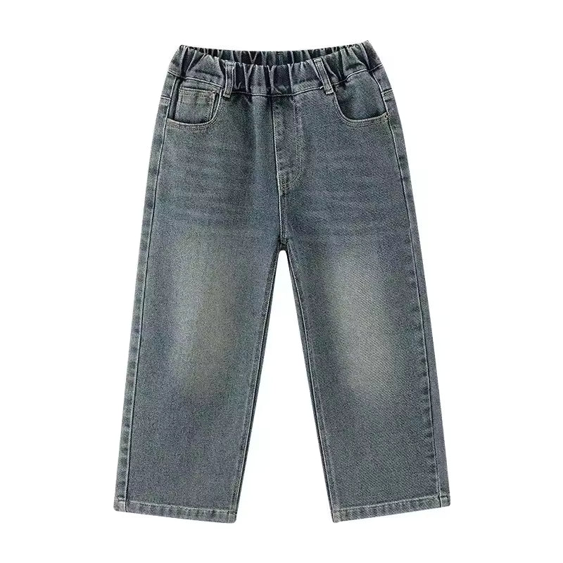 Kids Wide Straight Leg Denim Pants