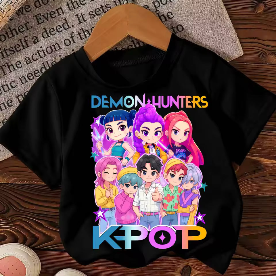 Kids T-Shirt Kpop Demon Hunter HuntrX Graphic