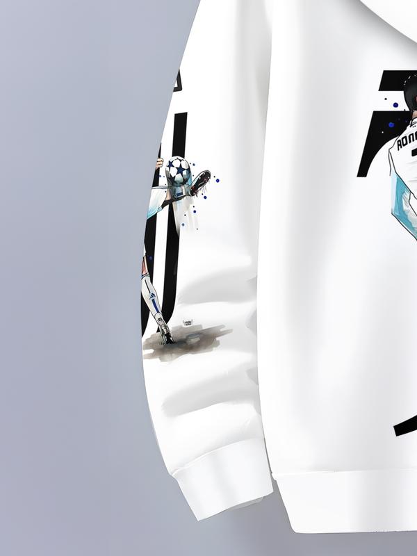Kids Ronaldo Football White Track Suit
