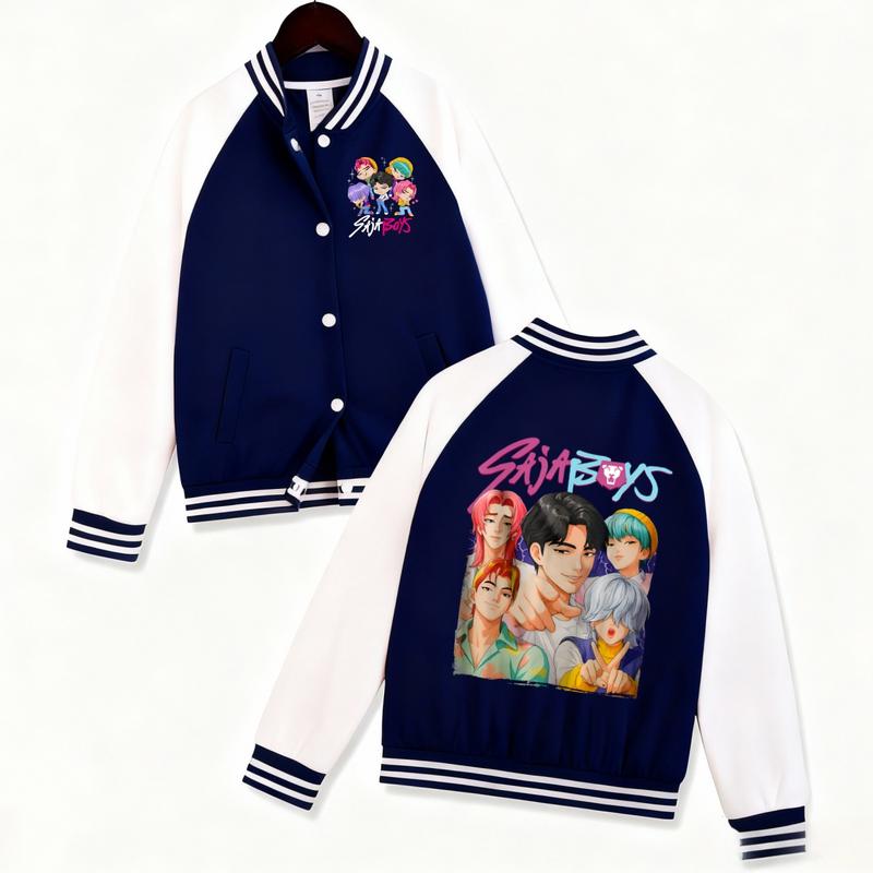 Kids Tiger Saja Boys Baseball Jacket