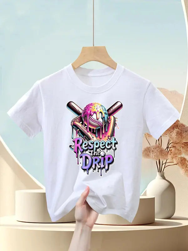 Kids T-Shirt Drip Ice Cream Dripping Respect The Drip
