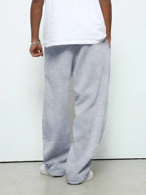 Kids Comfort Loose Fleece Straight Trousers