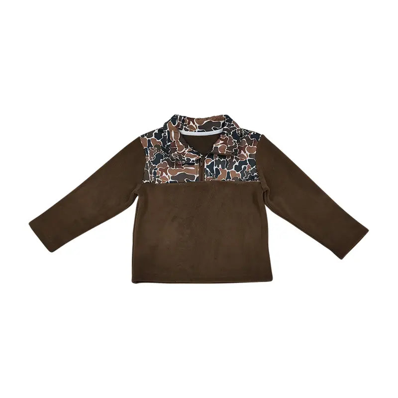 Kids Hunting Camo Long Sleeve Pullover