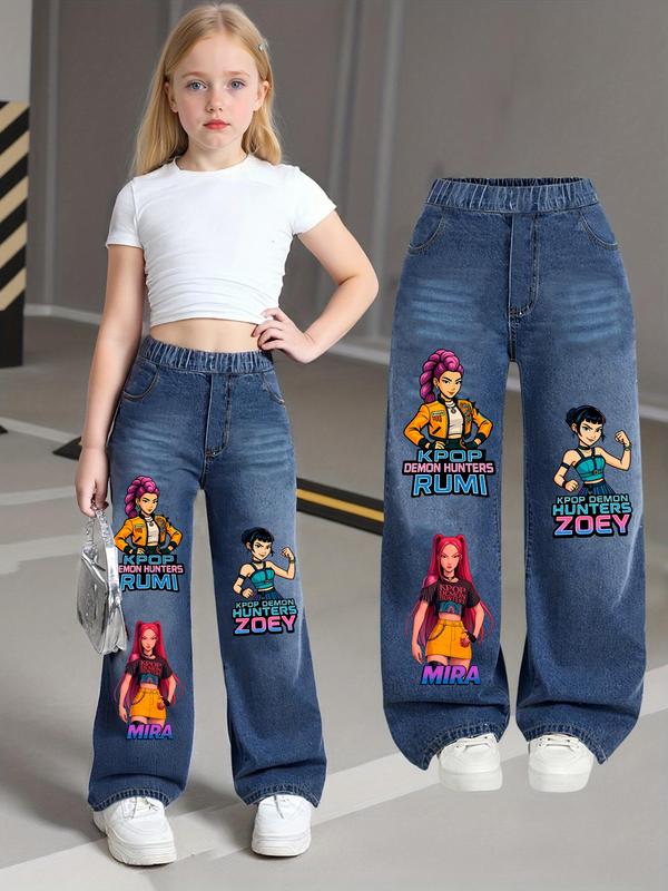 Kids Hunters Printed Denim Jeans