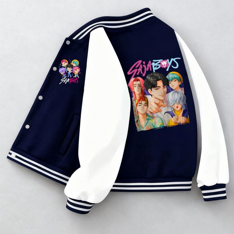 Kids Tiger Saja Boys Baseball Jacket